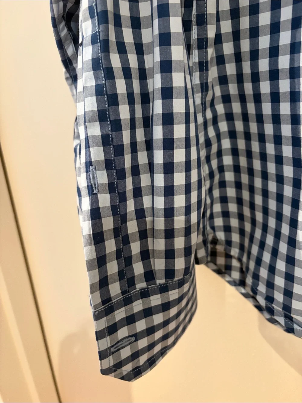 Banana Republic Blue and light blue Gingham Button-Down Shirt